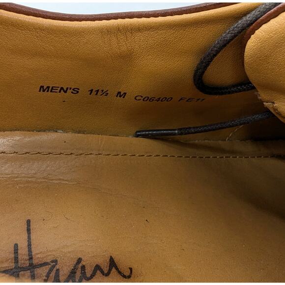 Cole Haan C06400 Men Brown Leather Oxford Center Seam Dress Shoes Size 11.5 M - Picture 7 of 10